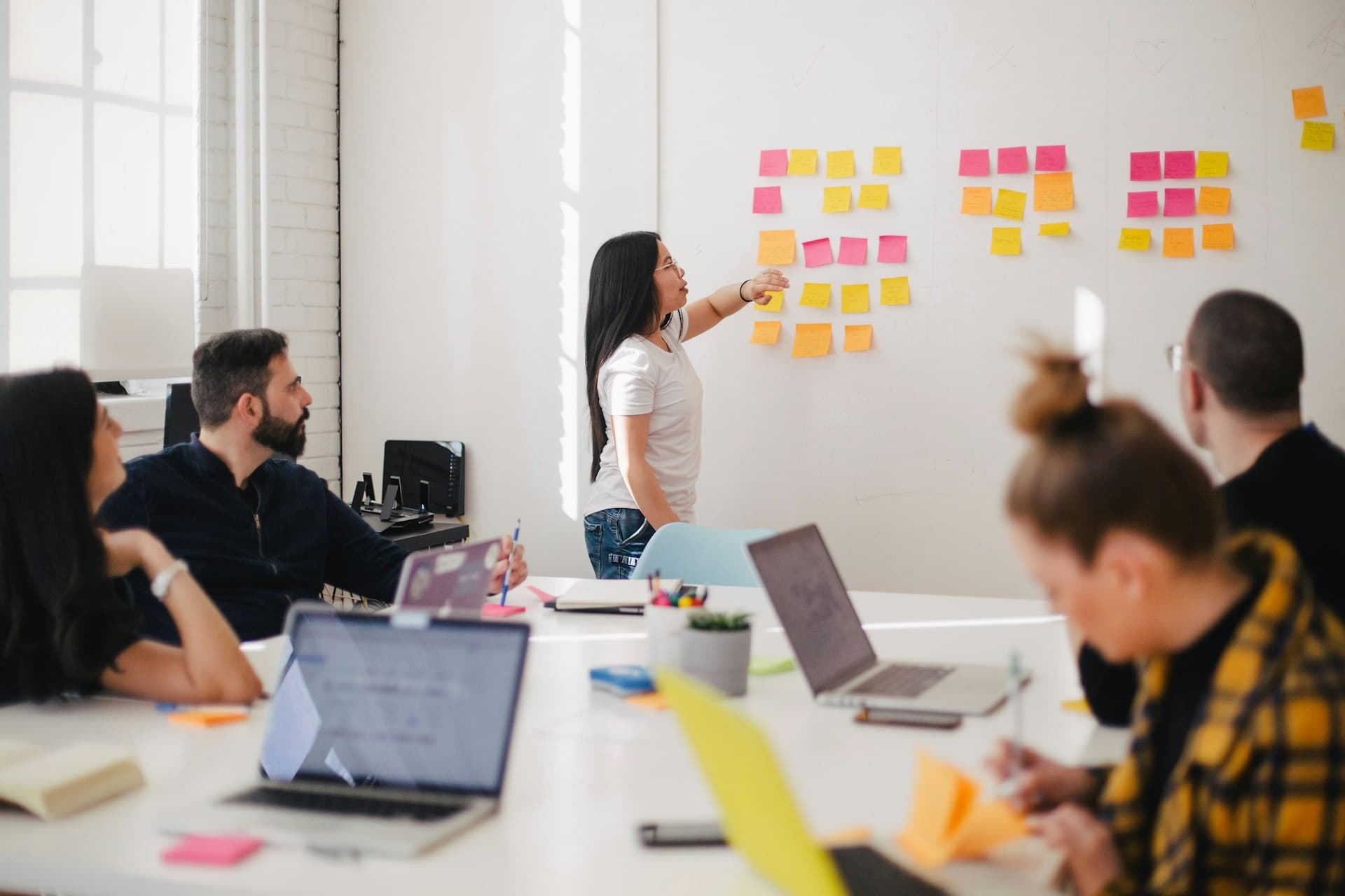 Managementteam in een strategiesessie